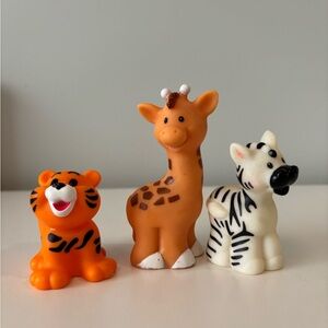 Little People- Happy Zoo Trio +Tiger+Giraffe+Zebra